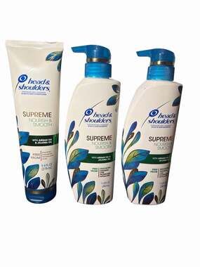 3 x Head & Shoulders Supreme Nourish & Smooth Shampoo Conditioner Discon Expired